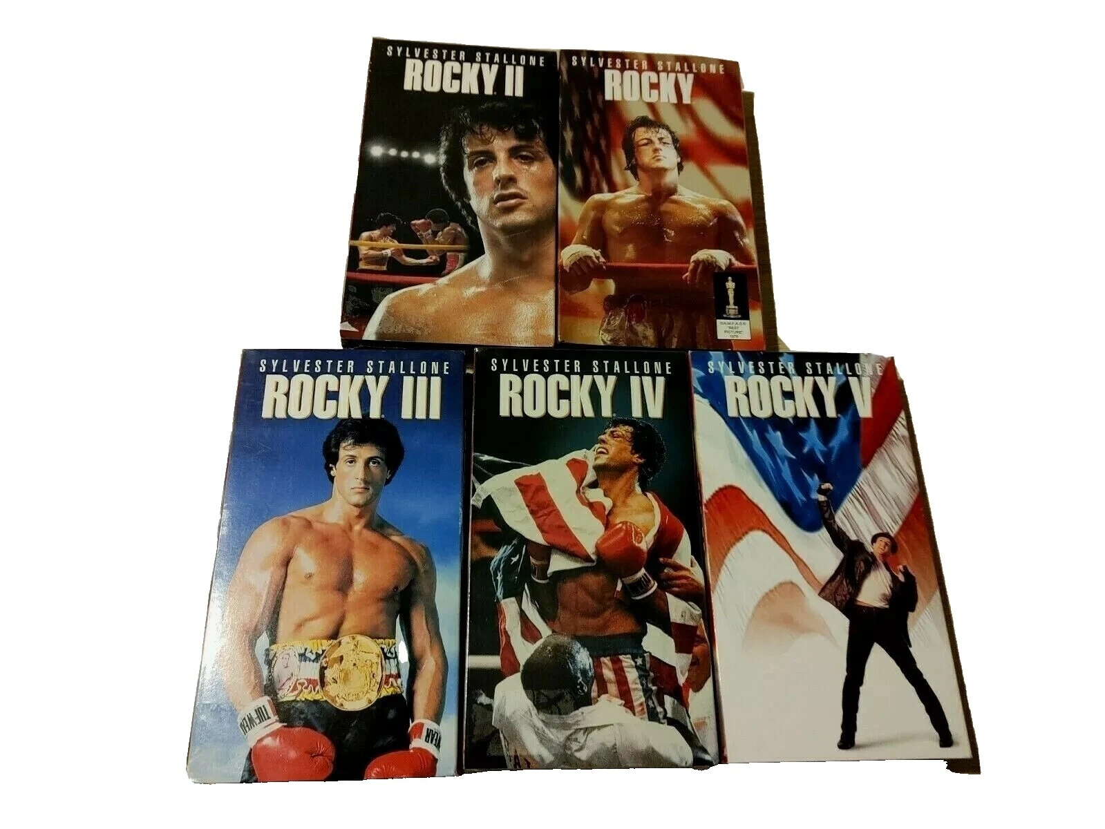 Conjunto de caixa de Fitas VHS Sylvester Stallone