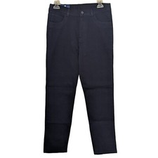 Boys Izod Uniform Pants Size 18 Navy Blue 5 Pocket Adjustable Waist Reinforced K