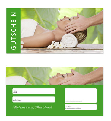 20 x Geschenkgutscheine (Wellness-603) TOP Gutscheine für Wellness  Massagen uvm