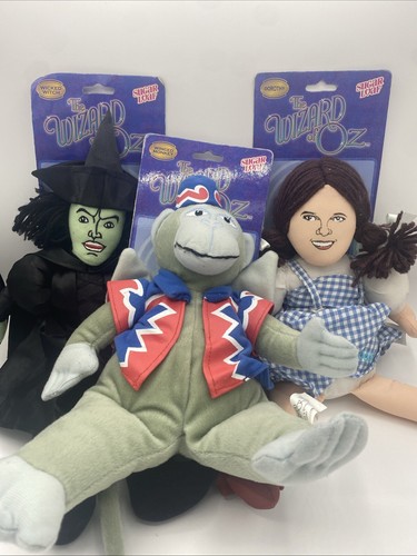 Sugar Loaf The Wizard of Oz Nanco Plush Lot of 3 Wickes Witch | Monkey | Dorothy