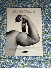 Vintage 1998 Samsung SCH-2010 Cell Phone Print Ad Digital Muscle