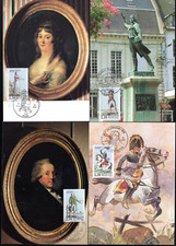 2592/95++ FDC  4 CARTES 1er JOUR   E1989   PERSONNAGES REVOLUTION