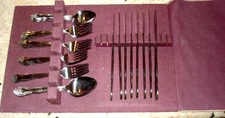Rogers Dream Rose Dinner Stainless Flatware Set Lot Knives Spoon Forks 40 Pcs