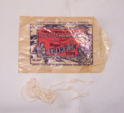 4 Packs Vintage Egyptian YO YO Fibre Cord Trick Strings