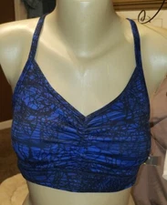 L old navy active blue light support sports bra new with tags unpadded wirefree