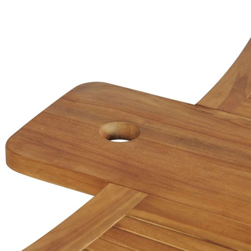 Teak Gartenbar Set 3-tlg. Klappbar Garten Tresen Barhocker Gartentheke vidaXL - Bild 12 von 12