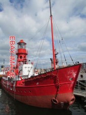PHOTO  HELWICK LIGHT VESSE; MOORED AT THE NATIONAL WATERFRONT MUSEUM. THE SHIP W
