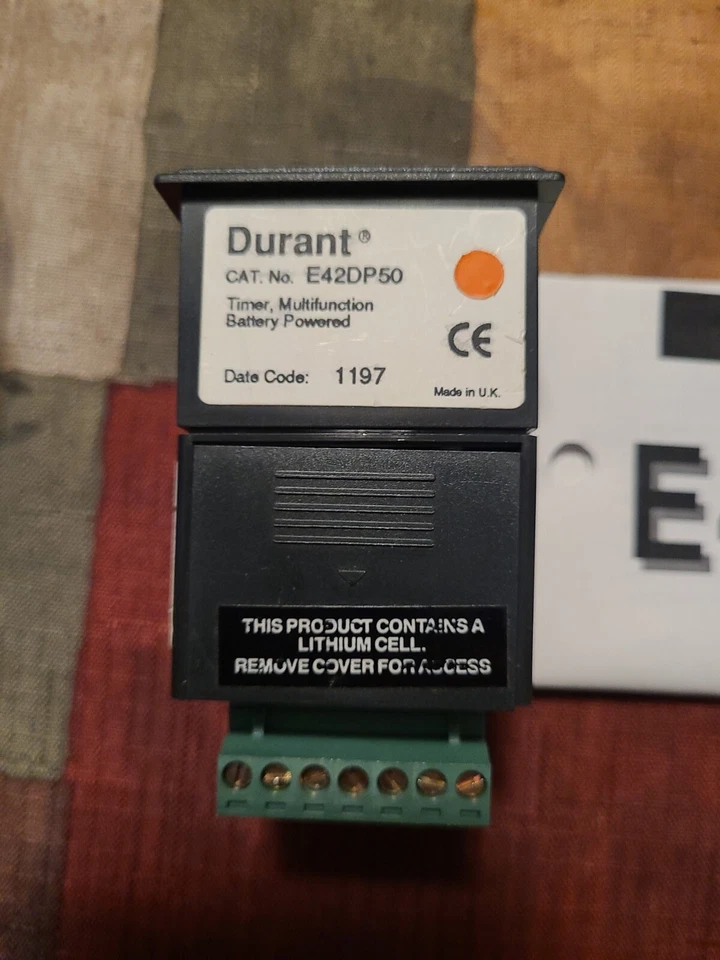 Durant E42DP50 Timer Multi-Functioning LCD Panel Mounting - Image 2 of 3