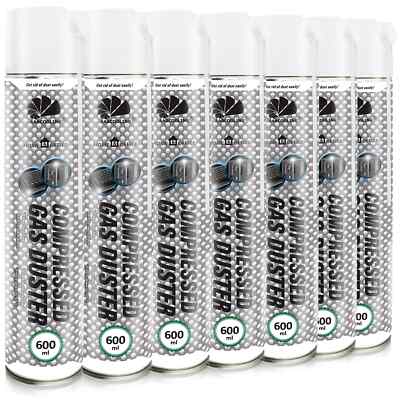 7x AABCOOLING H&O Compressed Gas Duster 600 DRUCKLUFTSPRAY PC DRUCKLUFTREINIGER