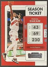 2021-22 PANINI CONTENDERS #31 PASCAL SIAKAM RAPTORS