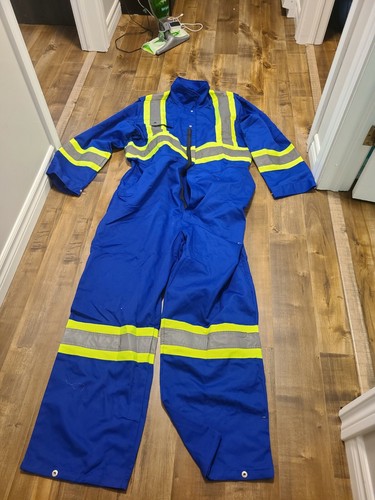 Mens Work Coveralls Royal Blue PPE High VIS ***Size 52 ** 3XL - Picture 4 of 7