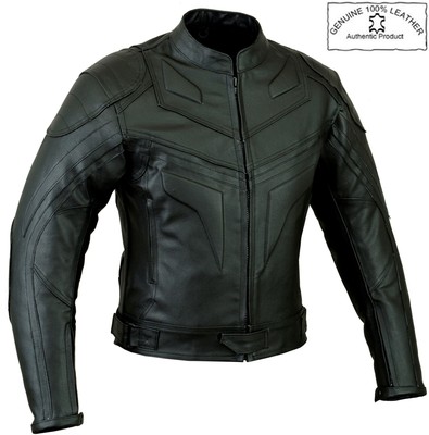 BATMAN STYLE SMART PASSFORM HERREN GEPANZERTE MOTORRAD / MOTORRAD LEDERJACKE