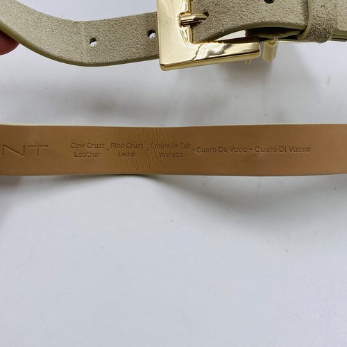GANT Mujer de ante Beige Cuero Clásico Delgado Cinturón Talla 85 CM 34 - Imagen 8 de 12