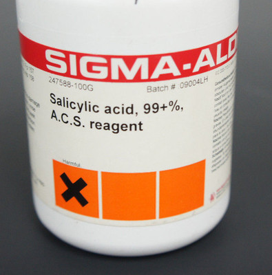 Lot Of 2 New Sigma Aldrich 247588 100g Salicylic Acid Bottles 99 A C S Reagent Ebay