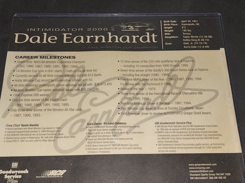 Dale Earnhardt Autographed 8x10 7-Time WINSTON CUP Champion GOODWRENCH JSA COA - Picture 5 of 5