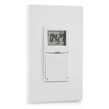 DEWENWILS 7 Day Programmable In-Wall Timer Switch Digital , ON/Off Settings