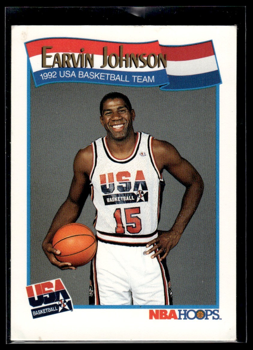 1991-92 Hoops Earvin Johnson USA #578
