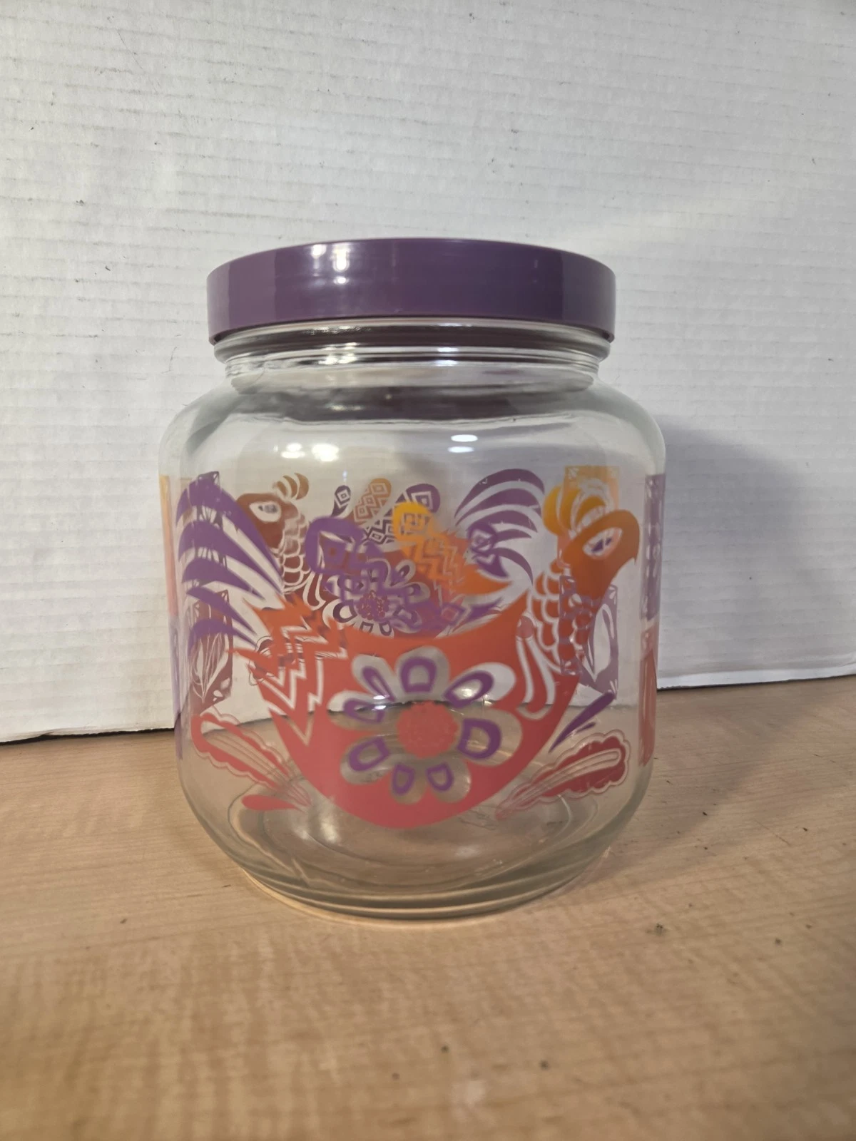 Mexican Bird Pattern Kitchen Storage Canister Jar Purple Screw Top
Opens in a new window or tab