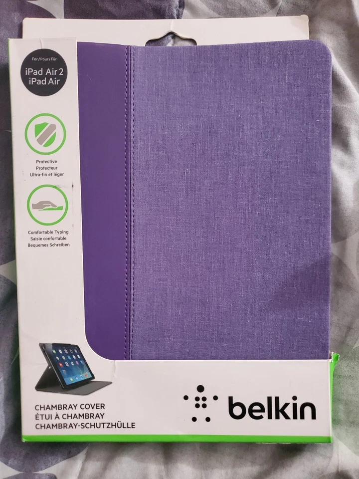 Belkin Form Fit Folding Lavender/Purple Folio Cover Case for iPad Air(1st Gen) - Image 3 of 4