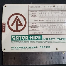 Gator-Hide Kraft Paper Calculator Ream Weight International Paper