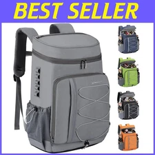 Lightweight Insulated Backpack Cooler - 35 Can Capacity for All-Day Refreshments