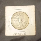 1938-D Liberty Walking Half Dollar Denver Silver 0.9 Fine US Coin