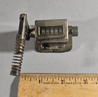 VINTAGE 1915 VEEDER MFG. CO MECHANICAL 5-DIGIT TALLY COUNTER & MOUNTING BRACKETS — photo 1