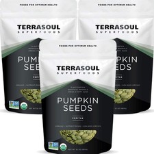 Organic Pumpkin Seeds, 6 Lbs -  Quality, Fresh, Raw, Unsalted 14.97 per gallon