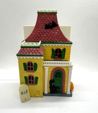 Haunted House Napkin Holder, 1980s Halloween Fun, Plastic