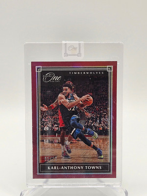 2019-20 Panini One and One Karl-Anthony Towns #51 Red  1/15 *