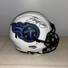 Eddie George Full size AUTHENTIC Signed Titans helmet Beckett