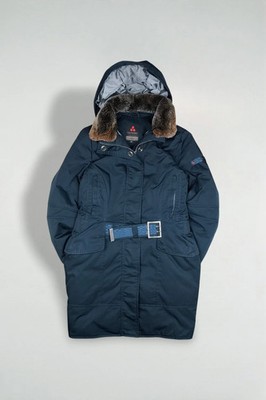 Peuterey Goose Down Belted Parka Jacke Navy Blau | Luxus Winter Oberbekleidung
