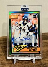 2018 CLASSICS HONORS COURTLAND SUTTON ROOKIE RC AUTO #d/49 GREEN PRIZM SEALED