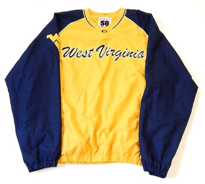 West Virginia 58 Sports Vintage Pullover Sweatshirt Jacket Size XL