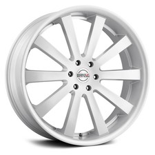 Heavy Hitters Hh10 Wheels 24x10 15 5x139.7 78.1 Silver Rims Set Of 4