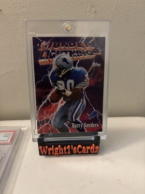 1997 TOPPS BARRY SANDERS SEASONS BEST THUNDER AND LIGHTNING #6 DETROIT LIONS HOF