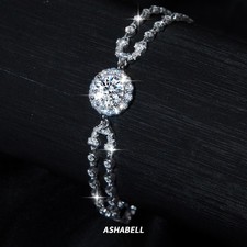 2Ct D Color VVS1 MOISSANITE Bracelet for Women 925 Sterling Silver - Pass Tester