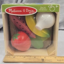 Melissa And Doug Food Groups Wooden Play Set Fruits And Vegetables