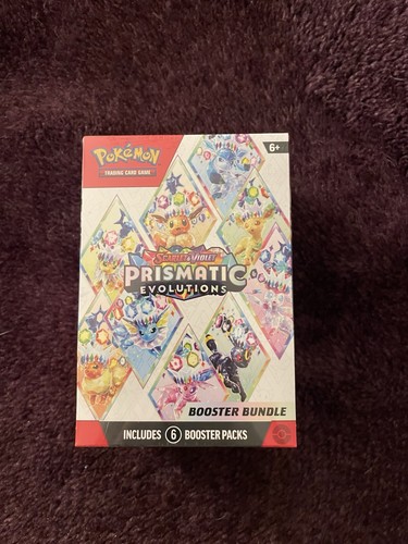 POKEMON TCG SCARLET & VIOLET PRISMATIC EVOLUTIONS BOOSTER BUNDLE 6 PACKS SEALED