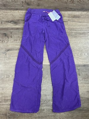 Deha Designer Purple Wide Leg Corduroy Pants Juniors Size L Large New NWT