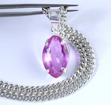 Natural Afghanistan Pink Kunzite 13.95 Ct Marquise Gemstone Certified Pendant