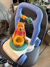 Vintage Winnie the Pooh Baby Push Walker Toy Disney Toddler Activity Rare Works