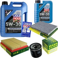 Inspektionskit Filter Liqui Moly ÖL 6L 5W-30 FüR Nissan X-Trail T31 2.5 4X4