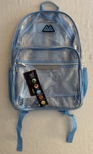 Champion Clear Backpack Blue Trim Padded Stra...