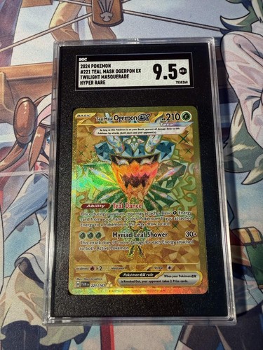 Teal Mask Ogerpon ex graded SGC 9.5 for sale on eBay