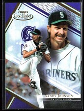 2021 TOPPS GOLD LABEL PURPLE /99 RANDY JOHNSON BLACK CLASS 1 SEATTLE MARINERS
