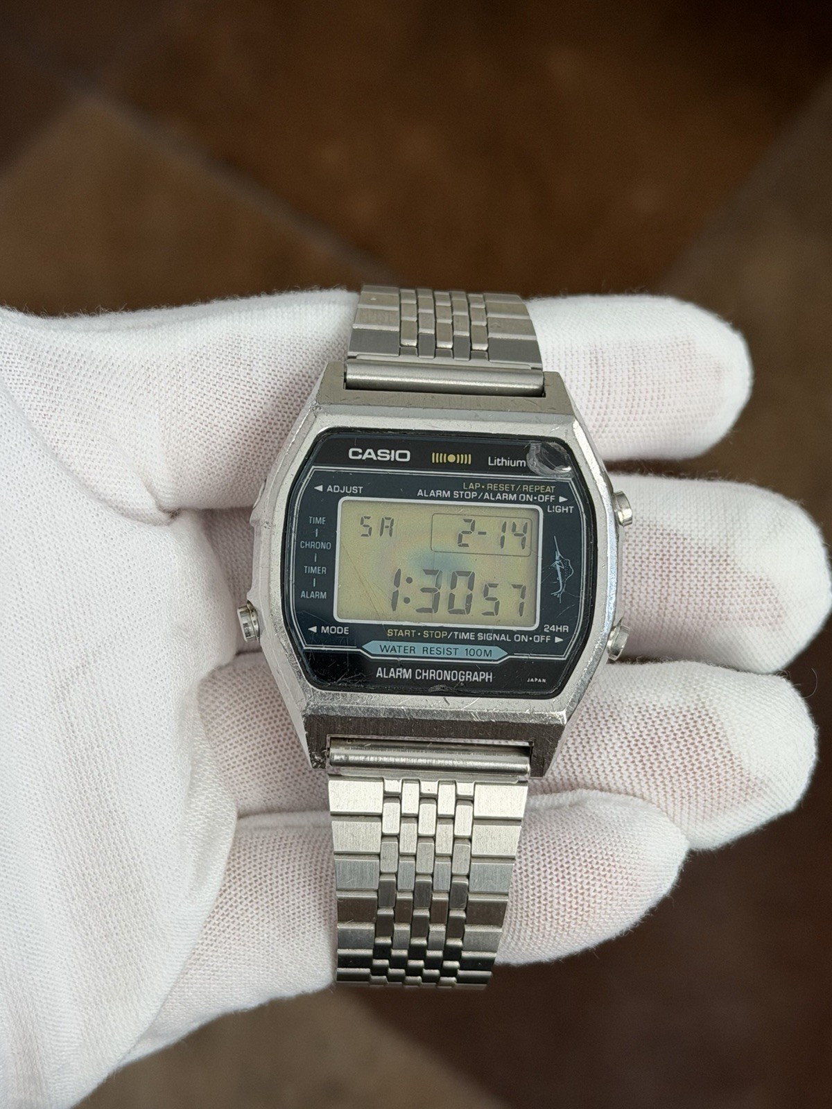 Rare Vintage Casio Marlin H101 Men’s Digital Sports Watch Module 106 JDM 1980s