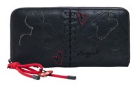 Desigual All Mickey Fiona Wallet GeldböRse Black Schwarz Neu