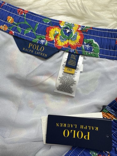 Polo Ralph Lauren Herren 2XLT Badehose gefüttert Shorts Taschen Kordelzug Blumen - Bild 11 von 11