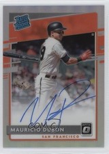 2020 Donruss Optic Rated Rookie Signatures Holo Prizm Mauricio Dubon Auto 2s2